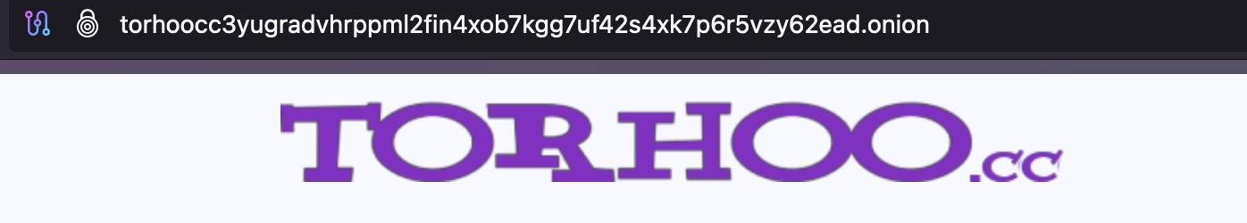 Official Torhoo Onion Domain